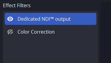 NDI Output Filter